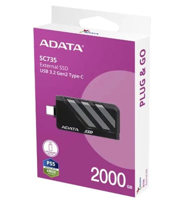 تصویر  هارد SSD اکسترنال ای دیتا مدل SC735 ظرفیت 2 ترابایت