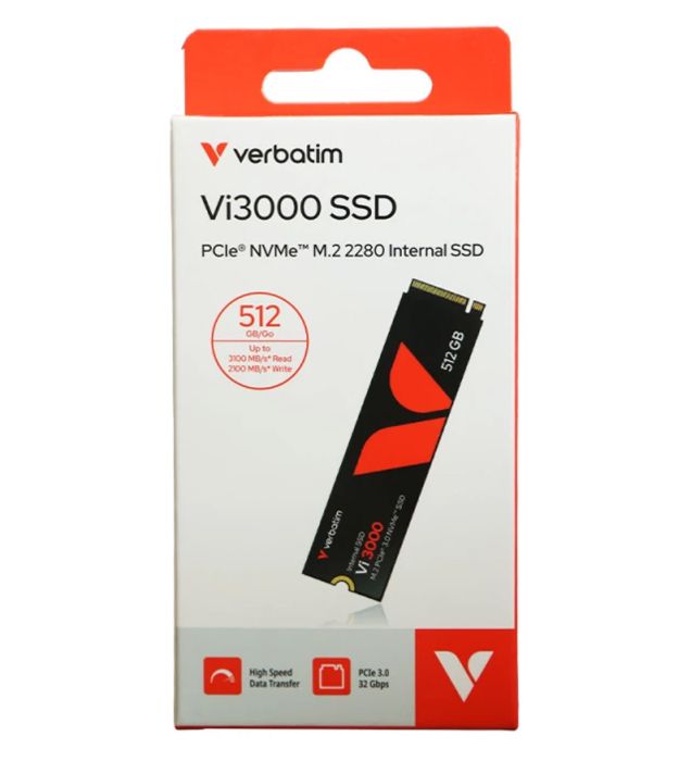 تصویر  هارد اینترنال اس اس دی ورباتیم مدل Vi3000 PCIe Gen3 x4 ظرفیت 512 گیگابایت