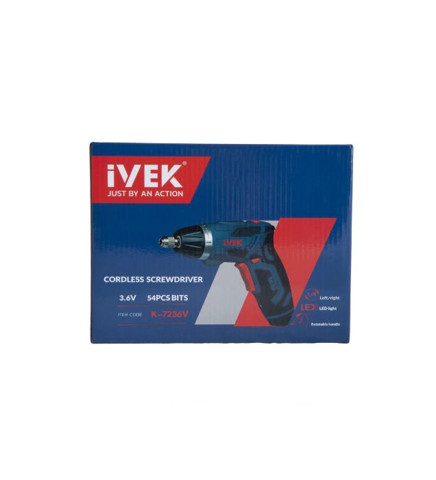 تصویر  پیچ گوشتی شارژی ایوک مدل K-7236v