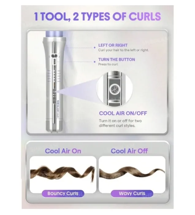 تصویر  فر کننده مو شیگلم هیر مدل One Touch Airflow Styler Pro