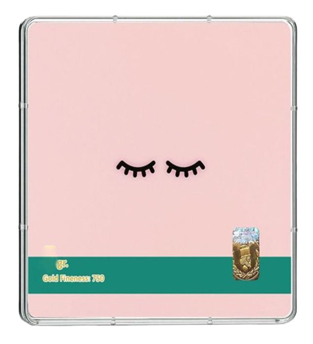 تصویر  شمش طلا 18 عیار 0.4 گرمی طلاشاپ مدل فانتزی کد BRF10048