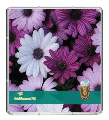 تصویر  شمش طلا 18 عیار 5 گرمی طلاشاپ مدل گل  BRF10047
