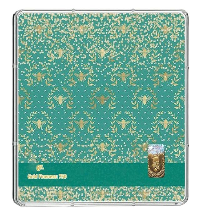 تصویر  شمش طلا 18 عیار 5 گرمی طلاشاپ مدل اسلیمی کد BRF10045