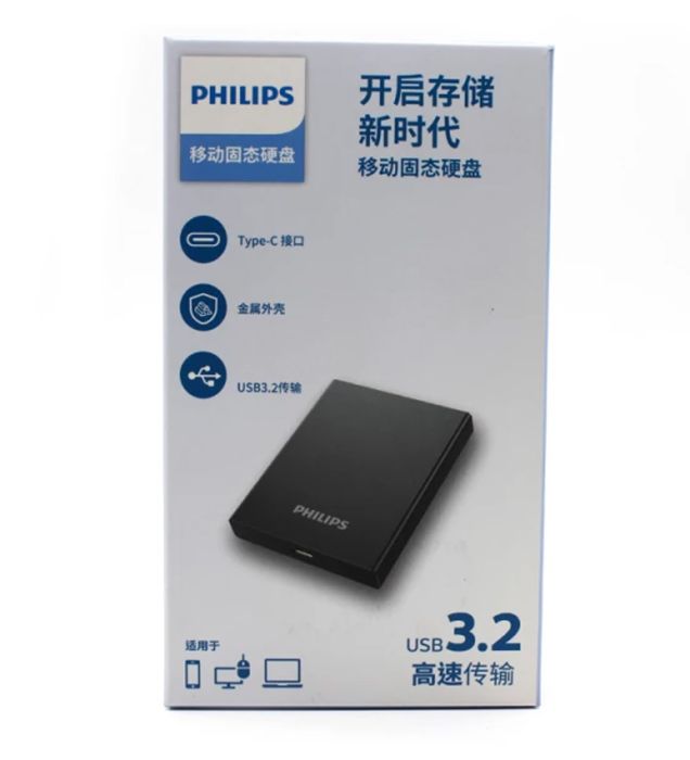 تصویر  هارد SSD اکسترنال فیلیپس مدل Portable ssd ظرفیت 256 گیگابایت