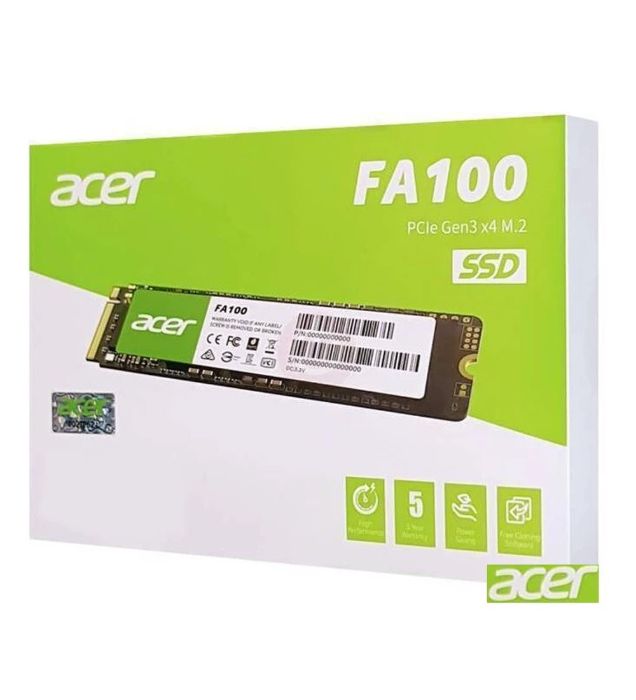 تصویر  هارد SSD اینترنال PCIe Gen3 x4 ایسر مدل FA100 ظرفیت 256 گیگابایت