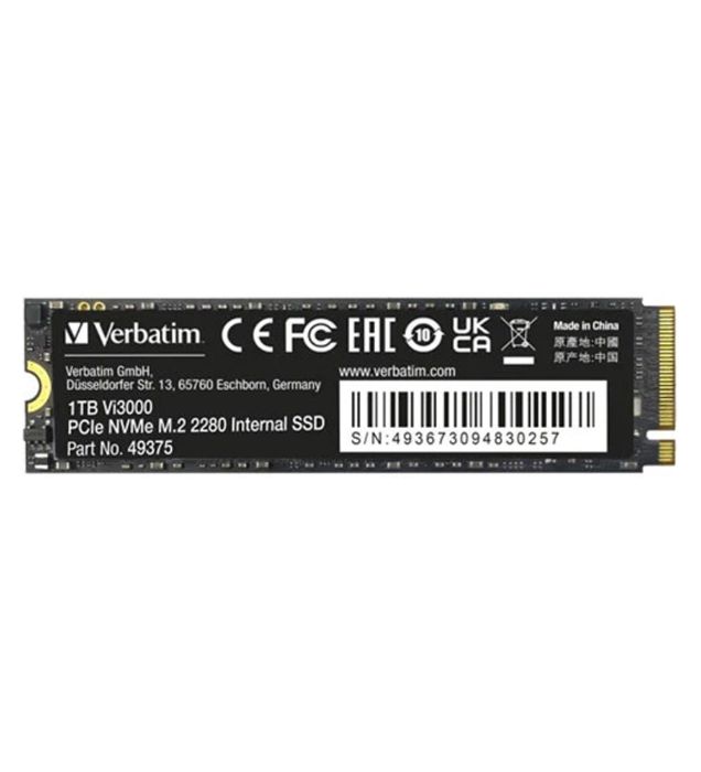 تصویر  هارد اینترنال اس اس دی ورباتیم مدل Vi3000 PCIe Gen3 x4 ظرفیت 1 ترابایت