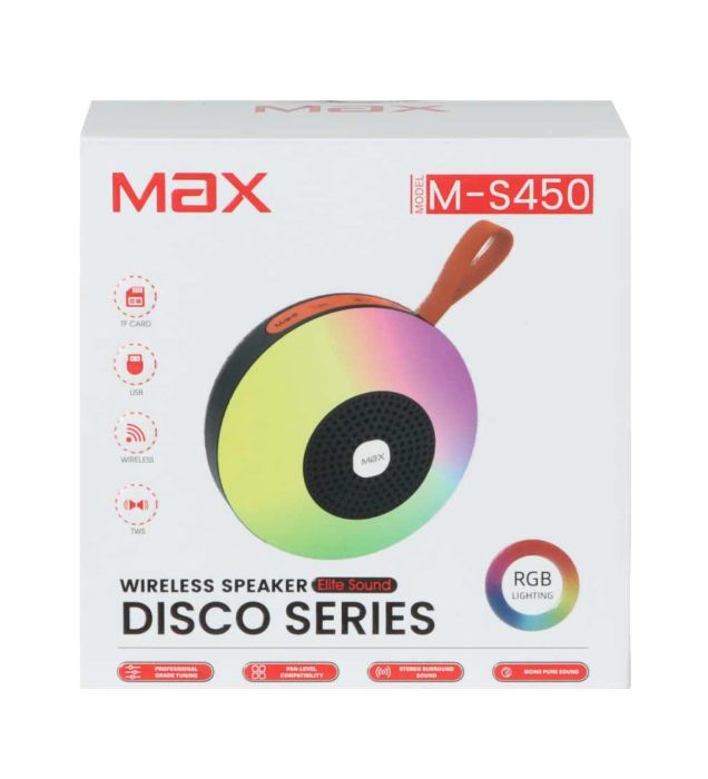تصویر  اسپیکر بی سیم مکس مدل M-S450
