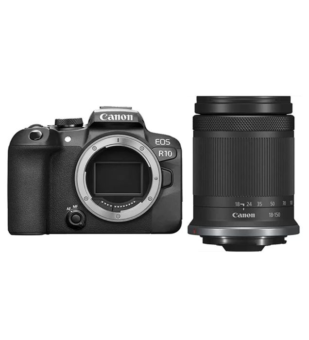تصویر  دوربین عکاسی کانن مدل EOS R10 با لنز 18-150 STM میلی متری