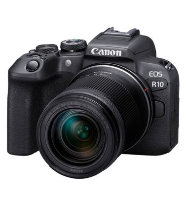 تصویر  دوربین عکاسی کانن مدل EOS R10 با لنز 18-150 STM میلی متری