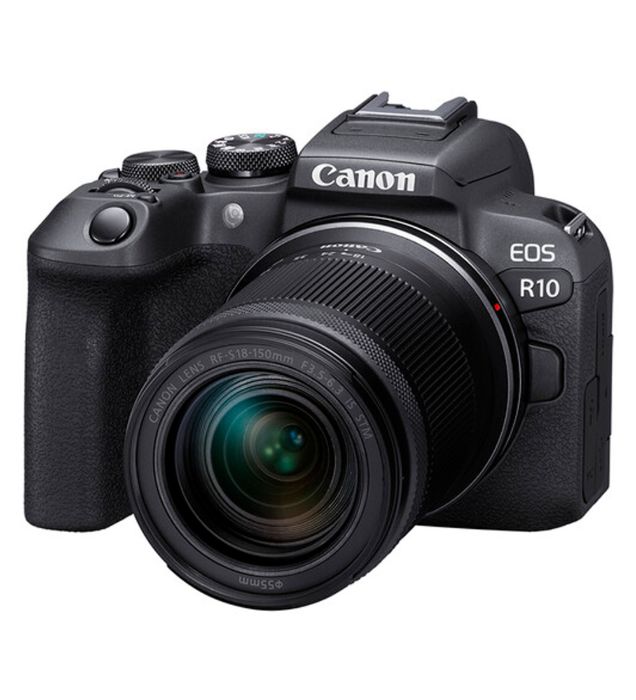 تصویر  دوربین عکاسی کانن مدل EOS R10 با لنز 18-150 STM میلی متری
