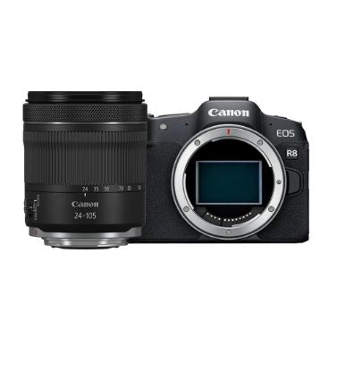 تصویر  دوربین عکاسی بدون آینه کانن مدل EOS R8 با لنز RF 24-105 میلی متری f/4-7.1