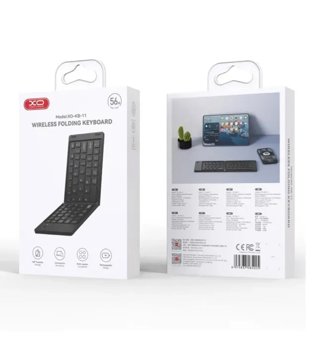 تصویر  کیبورد بی سیم ایکس اُ مدل KB-11 تاشو