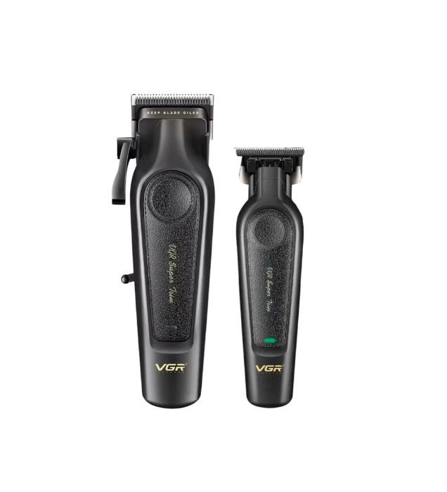 تصویر  ماشین اصلاح موی سر و صورت شارژی وی جی ار مدل V-197 & 995 مجموعه 2 عددی