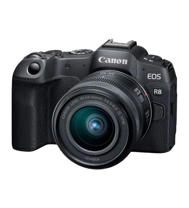 تصویر  دوربین عکاسی بدون آینه کانن مدل EOS R8 با لنز RF 24-50 میلی متری F4.5-6.3 IS STM