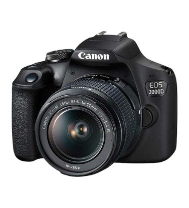 تصویر  دوربین عکاسی کانن مدل EOS 2000D با لنز 18-55 میلی‌متری DC III