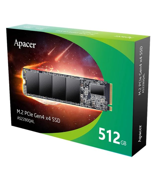 تصویر  هارد SSD اینترنال PCIe Gen4 x4 اپیسر مدل AS2280Q4L ظرفیت 512 گیگابایت