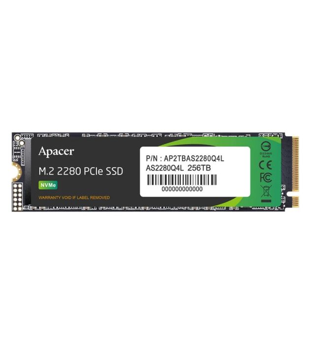 تصویر  هارد SSD اینترنال PCIe Gen4 x4 اپیسر مدل AS2280Q4L ظرفیت 256 گیگابایت