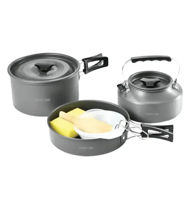 تصویر  ست ظروف کمپینگ 7 در 1 گرین لاین مدل Camping Cookware