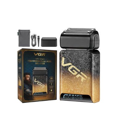 تصویر  ماشین اصلاح موی صورت شارژی وی جی ار مدل v-374