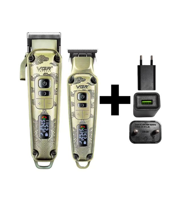 تصویر  ماشین اصلاح سر و صورت وی جی ار مدل V-643 به همراه 5V adapter