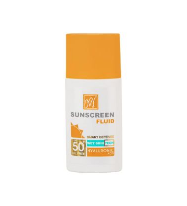 تصویر  کرم ضدآفتاب بی‌ رنگ مای  با SPF 50 مدل هیالورونیک اسید حجم 50 میلی لیتر