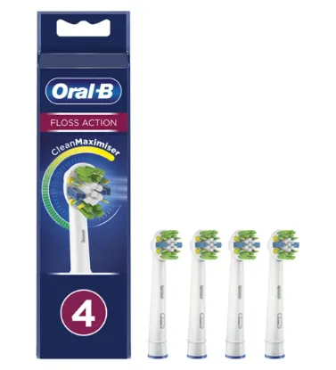 تصویر  سری یدک مسواک برقی اورال بی مدل Floss Action بسته 4 عددی
