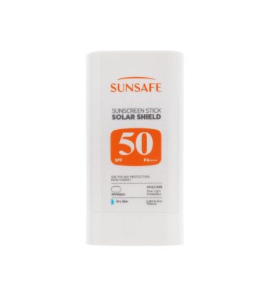 تصویر  کرم ضدآفتاب بی رنگ سان‌ سیف با 50 SPF مدل Solar Shield مناسب پوست خشک 20 میلی لیتر