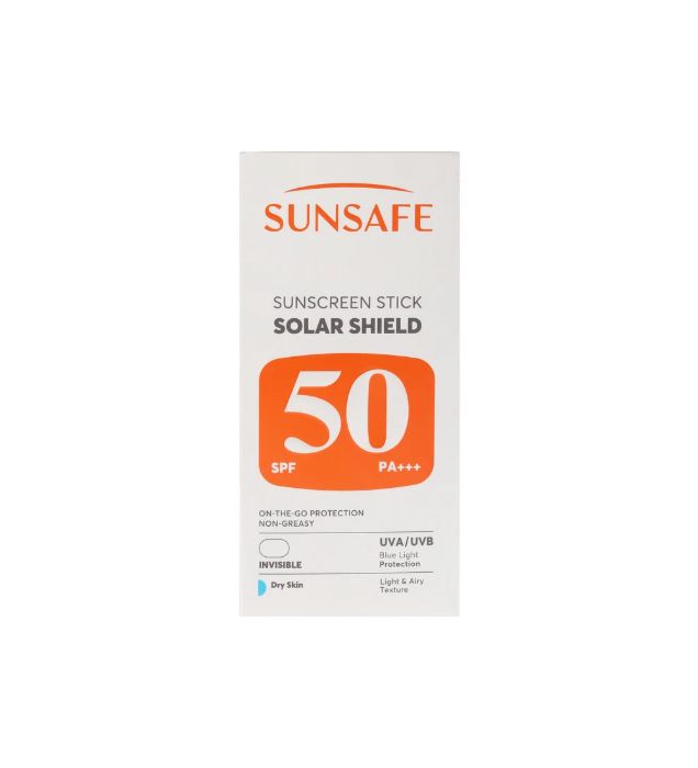تصویر  کرم ضدآفتاب بی رنگ سان‌ سیف با 50 SPF مدل Solar Shield مناسب پوست خشک 20 میلی لیتر