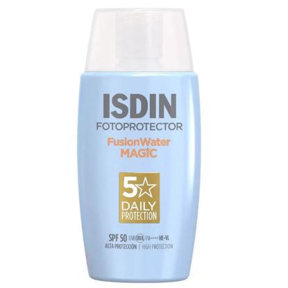 تصویر  کرم ضدآفتاب رنگی ایزدین با 50 SPF مدل Fusion Water MAGIC مناسب انواع پوست 50 میلی لیتر