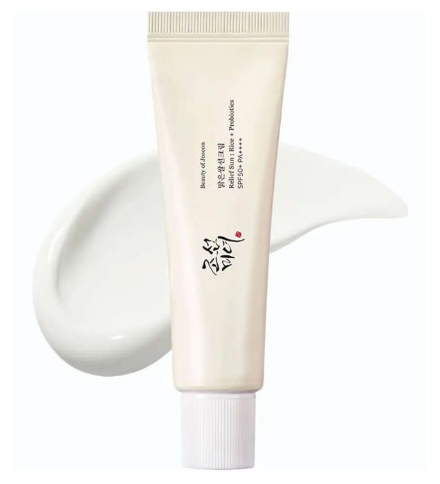 تصویر  کرم ضدآفتاب بی رنگ بیوتی آف جوسان با 50 SPF مدل Relief Sun مناسب انواع پوست 50 میلی لیتر