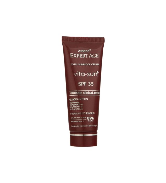 تصویر  کرم ضد آفتاب بی رنگ آردن با SPF 35 مدل  Expert Age مناسب پوست معمولی حجم 45 میلی لیتر