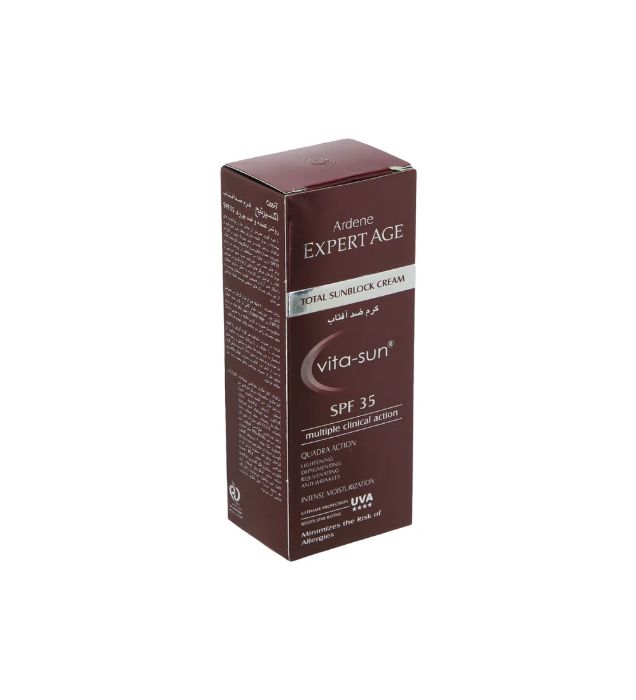 تصویر  کرم ضد آفتاب بی رنگ آردن با SPF 35 مدل  Expert Age مناسب پوست معمولی حجم 45 میلی لیتر
