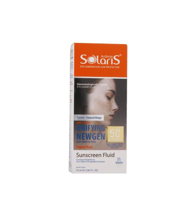 تصویر  کرم ضد آفتاب رنگی آردن سولاریس مدل Unifying Newgen با SPF 50 مناسب انواع پوست بژ روشن حجم 75 میلی لیتر
