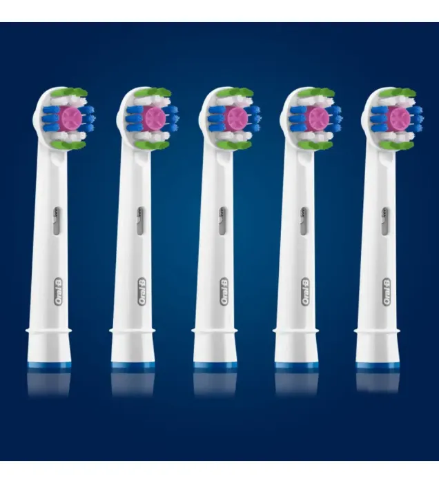 تصویر  سری یدک مسواک برقی اورال بی مدل 3D White بسته 4 عددی