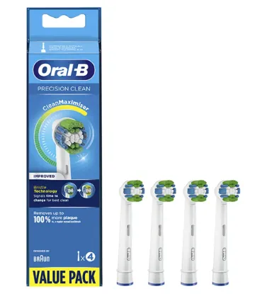 تصویر  سری یدک مسواک برقی اورال بی مدل Precision Clean بسته 4 عددی