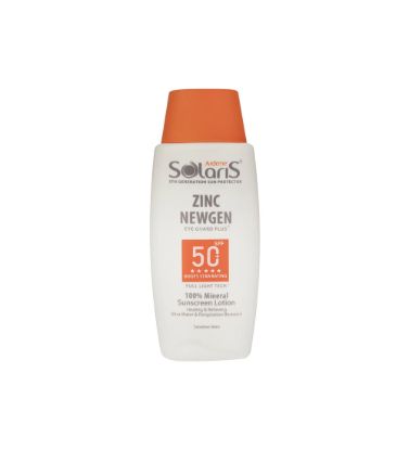 تصویر  کرم ضد آفتاب بی رنگ آردن سولاریس با SPF 50 مدل Zinc Newgen مناسب پوست های حساس حجم 100 میلی لیتر