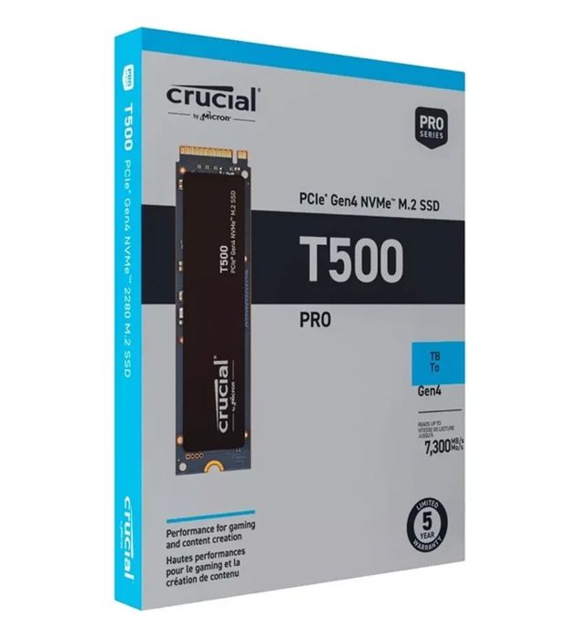 تصویر  هارد SSD اینترنال PCIe Gen4 x4 کروشیال مدل T500 PR0 NVMe M.2 ظرفیت 2 ترابایت