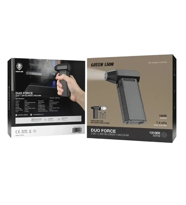 تصویر  جت فن و جارو شارژی گرین لاین مدل GB-216X