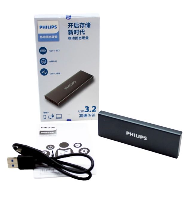 تصویر  هارد SSD اکسترنال فیلیپس مدل Portable ssd ظرفیت 512 گیگابایت