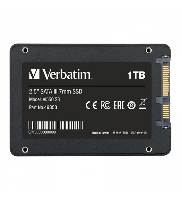 تصویر  هارد اینترنال اس اس دی ورباتیم مدل Vi550 S3 ظرفیت 1 ترابایت