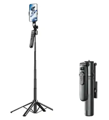 تصویر  مونوپاد و سه پایه سلفی با قابلیت ردیابی 360 درجه آرتاکو مدل AI-M18