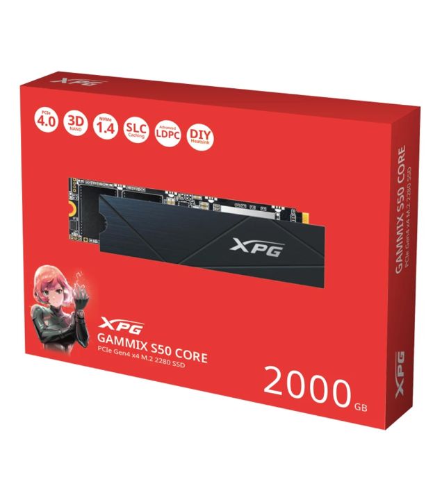 تصویر  هارد اس اس دی اینترنال ایکس پی جی مدل GAMMIX S50 CORE ظرفیت 2 ترابایت