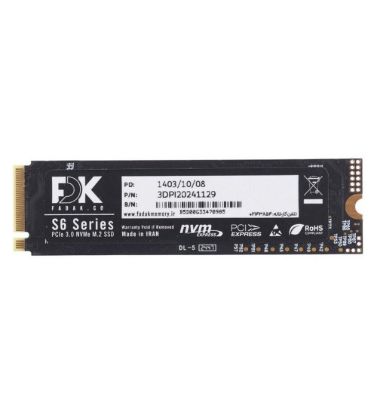تصویر  هارد اینترنال اس اس دی فدک مدل S6 NVME M.2 ظرفیت 512 گیگابایت