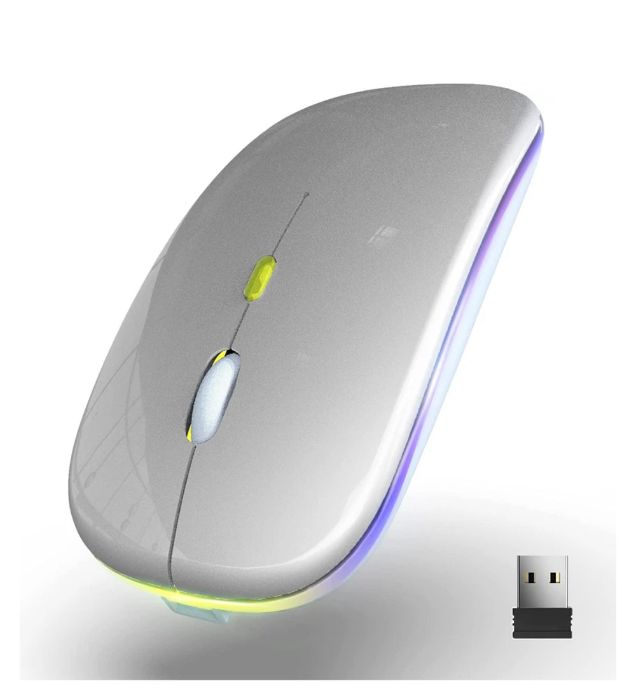 تصویر  ماوس بی سیم مدل Slim RGB