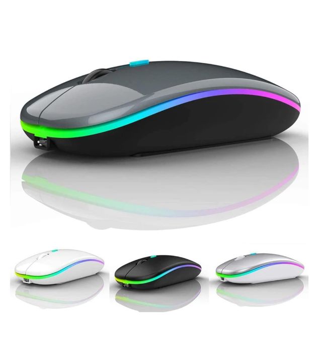 تصویر  ماوس بی سیم مدل Slim RGB