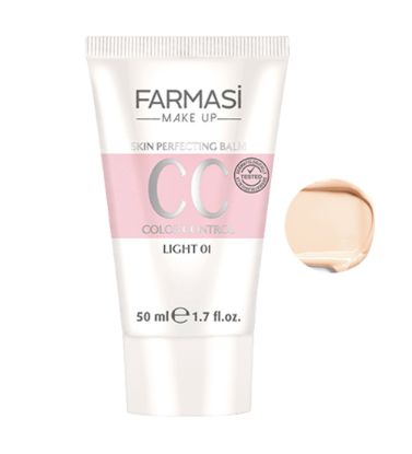 تصویر  کرم پودر سی سی مایع فارماسی شماره 01 مناسب برای انواع پوست حجم 50 میلی‌لیتر با 15 SPF