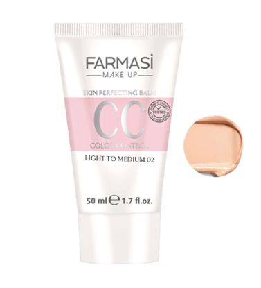 تصویر  کرم پودر سی سی مایع فارماسی شماره 02 مناسب برای انواع پوست حجم 50 میلی‌لیتر با 15 SPF