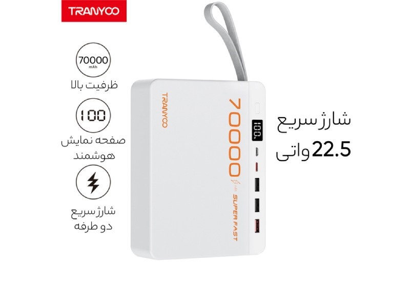 پاوربانک ترانیو مدل T-F17 18W